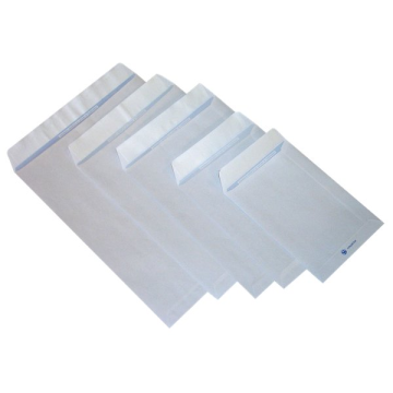 Buste a sacco con strip Pigna - bianco - 25x35,3 cm - 80 g/mq - strip - 0099066 (conf.500)