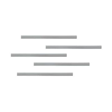 Clip adesive DURABLE DURAFIX RAIL argento metallizzato 297x17mm conf. 5 - 470723
