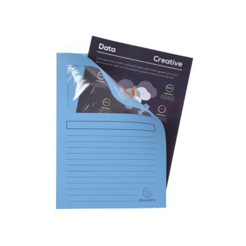 Cartelline con finestra Exacompta Forever A4 cartoncino 120 g/m² azzurro conf. da 100 - 50106E