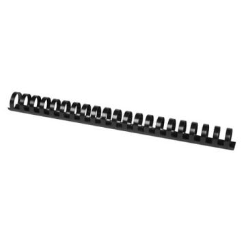 Spirali in PVC per rilegatura Q-Connect 25 mm - colore nero - conf. 50 pezzi - KF32118