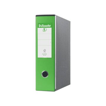 Registratori con custodia Esselte G53 EUROFILE commerciale D8 cartone rivestito in PP verde vivida - 390753940