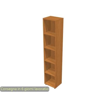 Libreria componibile Artexport Protocollo cm 40 x 196h Noce chiaro LA-L40-4