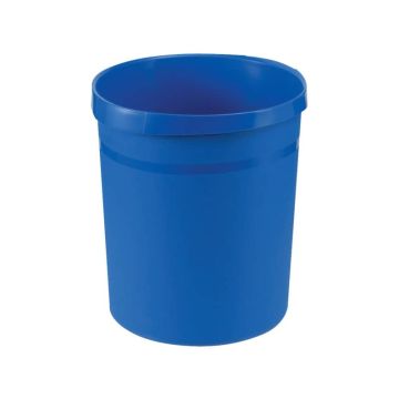 Cestino gettacarte GRIP 18L HAN in polipropilene con 2 impugnature blu 18190-14