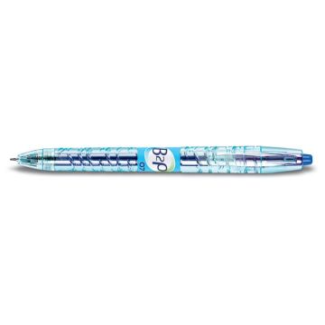 Penna roller gel a scatto Pilot B2P Begreen punta media 0,7 mm blu 040181