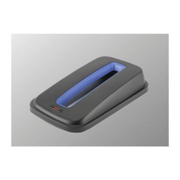 Coperchio per contenitori Geo - carta Vileda Professional in PPL nero/blu 137731