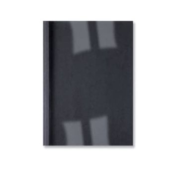 Copertine termiche per rilegatura GBC con dorso da 3 mm in pvc e cartoncino a4 nero conf da 100 copertine - IB451614