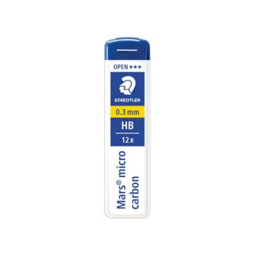Mine sottili Staedtler Mars micro carbon 250 HB 0,3 mm confezione da 12 pezzi - 250 03-HB