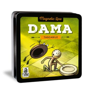 Gioco tascabile Cranio Creations Magnetic Line - Dama eta' 6+ 2 giocatori CC354