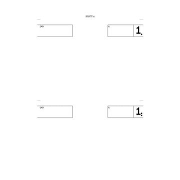 Blocco comande a 2 tagliandi flex 16,8x10 cm 25x2 copie autoricalcanti 161872T00