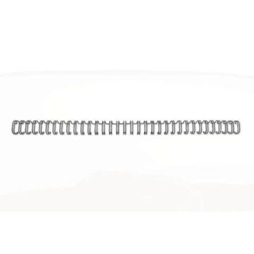 Spirali metalliche a 34 anelli GBC Wirebind 8 mm a4 nero conf da 100 spirali - RG810510