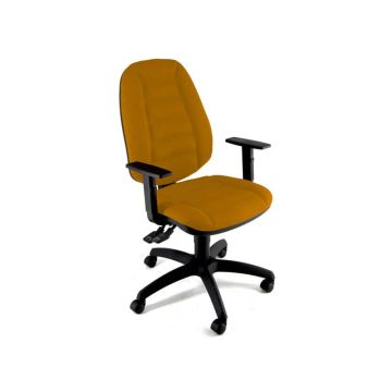 Sedia operativa girevole Unisit Cerere CRSY Eco Smart - rivestimento Eco - arancione - CRSY/EA