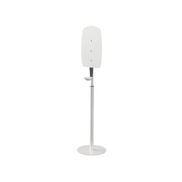 Supporto telescopico in metallo grigio per distributore elettronico gel - h130 cm - (dosatore e altri comp.ti ESCLUSI)