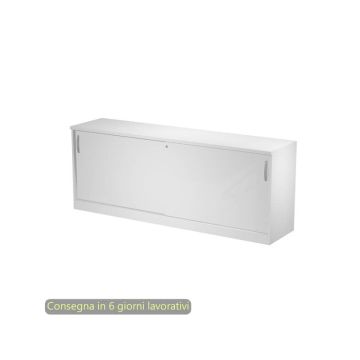 Mobile basso con ante scorrevoli Artexport Bridge/Flex 185x46x73 cm bianco - CR/3