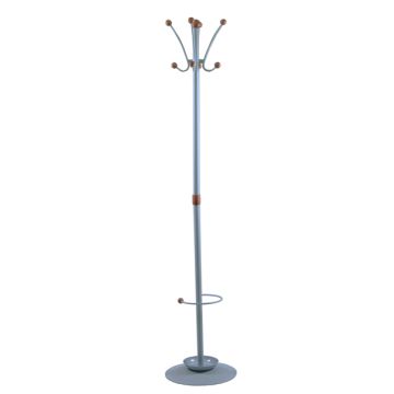 UNISIT APPENDIABITI DALLAS 180CM A 8 POSTI C/PORTAOMBRELLI GRIGIO