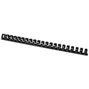 Spirali in PVC per rilegatura Q-Connect 18 mm - colore nero - conf. 50 pezzi - KF32114