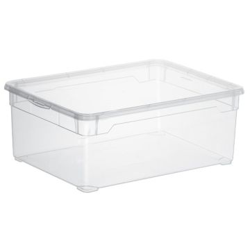 Contenitore Rotho portaoggetti Clear Box impilabile 19x16x9 cm. trasparente F707800
