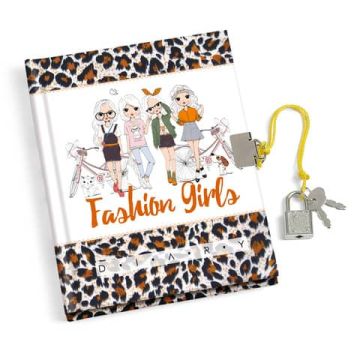 Diario dei segreti con lucchetto Lebez fantasia Fashion Girls 80885