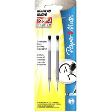 Refill gel Paper Mate Erasable nero confezione da due pezzi - 1984519