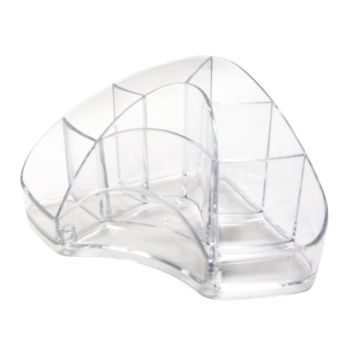 Portaoggetti da scrivania ARDA Multipot Classic polistirene cristallo 8 scomparti - TR7121CR