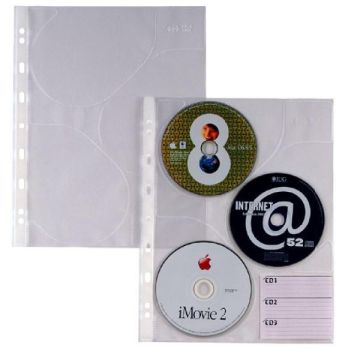 10 BUSTE FORATE PER 3 CD ATLA CD 3 21X29,7 SEI ROTA