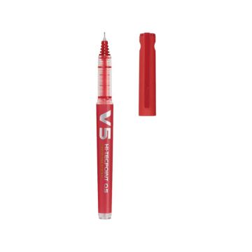 Penna roller ricaricabile a inchiostro liquido Pilot HI-TECPOINT V5 Begreen 0,5 mm rosso - 040327