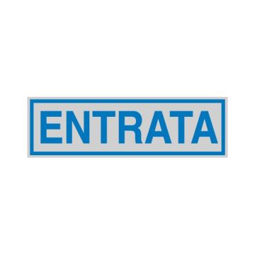 CARTELLI SEGNALATORI TARGHETTA ADESIVA 165x50mm ENTRATA