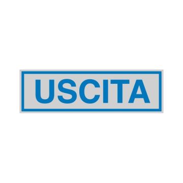 CARTELLI SEGNALATORI TARGHETTA ADESIVA 165x50mm USCITA