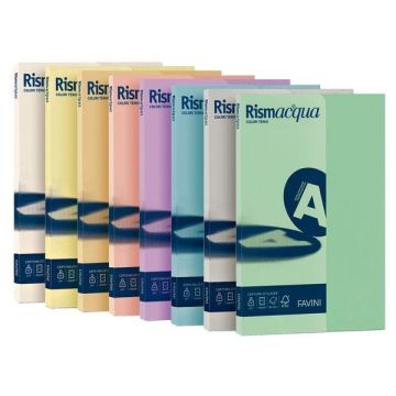 Carta colorata Favini Rismacqua colori tenui 90 g/m A4 - risma da 100 fogli camoscio - A69R144
