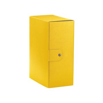 Cartella portaprogetti Esselte C35 EUROBOX 25x35 cm - dorso 15 cm presspan biverniciato giallo - 390335090