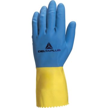 DELTAPLUS GUANTO DA LAVORO INDUSTRIALE Duocolor 330 Tg.09/10 in LATTICE