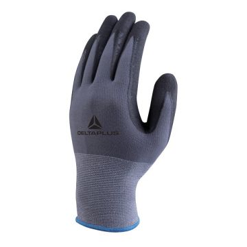Guanto da lavoro Delta Plus Tricot Poliammide Spandez-Palmo Nitr./Pu+Spuntoni taglia 10 - VE727NO10
