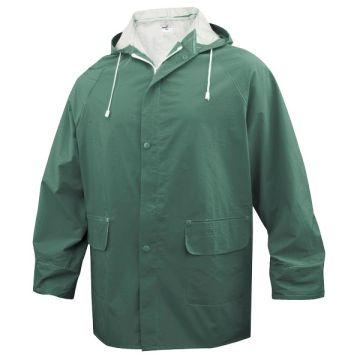 DELTAPLUS COMPLETO IMPERMEABILE EN304 Tg. XL verde (giacca+pantalone)