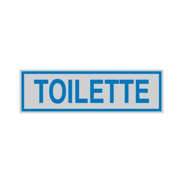 CARTELLI SEGNALATORI TARGHETTA ADESIVA 165x50mm TOILETTE