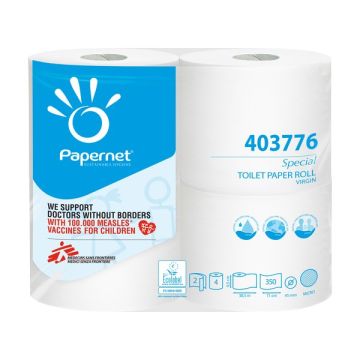 CARTA IGIENICA 2veli PAPERNET MAXI 350 STRAPPI (cfz 56 rotoli)