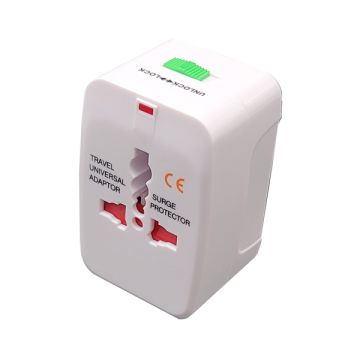 Adattatore universale da viaggio MKC Europa - Regno Unito - USA bianca 492519362