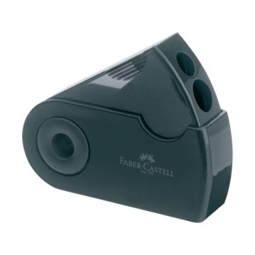 Temperamatite Faber-Castell Sleeve 2 fori con serbatoio nero 182700
