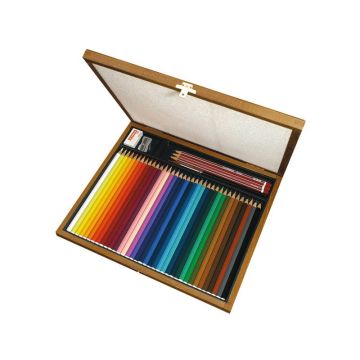 Matite acquarellabili Stabilo Aquacolor 2,8 mm assortiti cassetta di legno da 36 - IT1639L