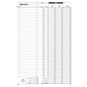 Blocco prima nota cassa IVA flex 29,7x21,5 cm -50x2 copie autoricalcanti 1680C0000