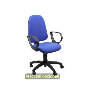 Sedia operativa girevole Unisit Jupiter JUSB/SB Eco smart - rivestimento fili di luce blu - JUSB/SB/F11