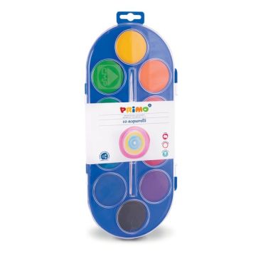 PRIMO - MOROCOLOR ASTUCCIO 10 PASTIGLIE ACQUERELLI JUMBO 44mm PRIMO