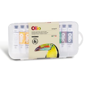 Colore a olio fine Primo in tubetto 18 ml - conf. da 10 colori assortiti - 425TO10P