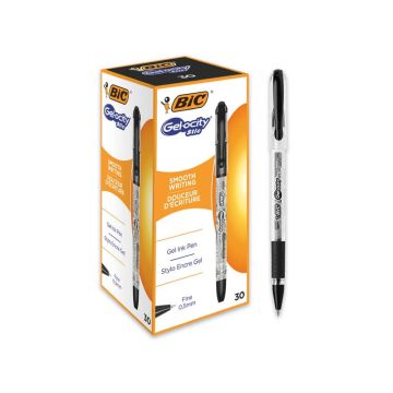 Penna gel con cappuccio BIC Gelocity Stic 0,5 mm nero 968485