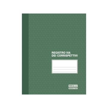Registro IVA corrispettivi numerato 1/15 O.C.L. - 23,5x29,7 cm 8 fogli 0507N