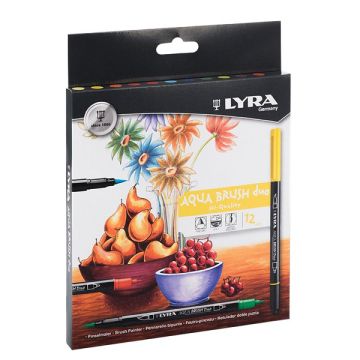 ASTUCCIO 12 PENNARELLI AQUA BRUSH DUO LYRA