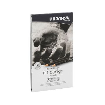 Matita in grafite Lyra Rembrandt Art Design in astuccio in metallo 12 pezzi L1111120