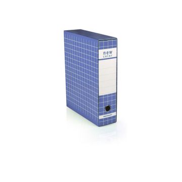 Registratore protocollo con custodia BREFIOCART New Color 35x28,5 cm dorso 8 cm blu - 0201180.BL