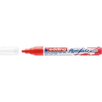 Marcatore acrilico Edding 5100 - punta tonda 2-3 mm tratto medio - rosso-traffico - 4-5100902