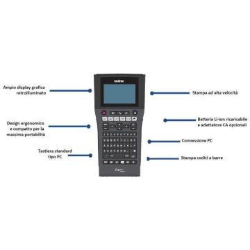 Etichettatrice Brother palmare professionale PTH500