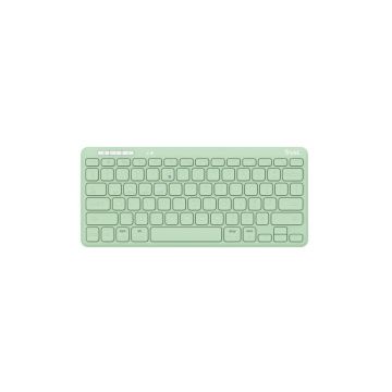 Tastiera wireless compatta multidispositivo Trust Lyra verde 25142