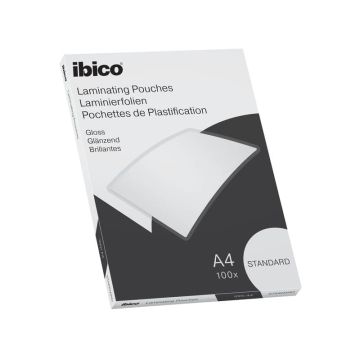 Pouches per plastificatrici IBICO BASICS standard 125mic -conf.100 pezzi Ibico A4 627310